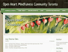 Tablet Screenshot of openheartmindfulness.org